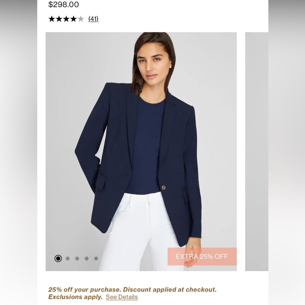 Club Monaco Navy Blazer
